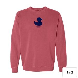 Townpool Nantucket Red Duck Crewneck (Nantucket Red, Navy)